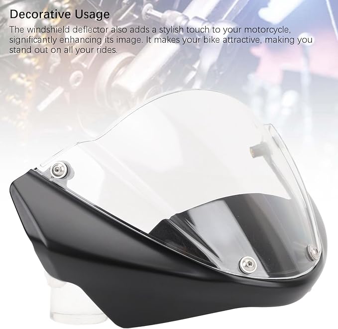 696 795 796 M1100 Motorcycle Windguard, Rugged PC Construction, Front Wind Deflector Screen