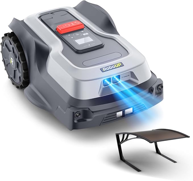 T1200Pro Robot Lawn Mower Wire Free, RTK+Vision Ride-on Edge Mapping Mowing for 0.35 Acre Yard, AI Obstacle Avoidance, APP Multi-Zone Management, Automatic Robotic Lawnmower Handle 20° Slope