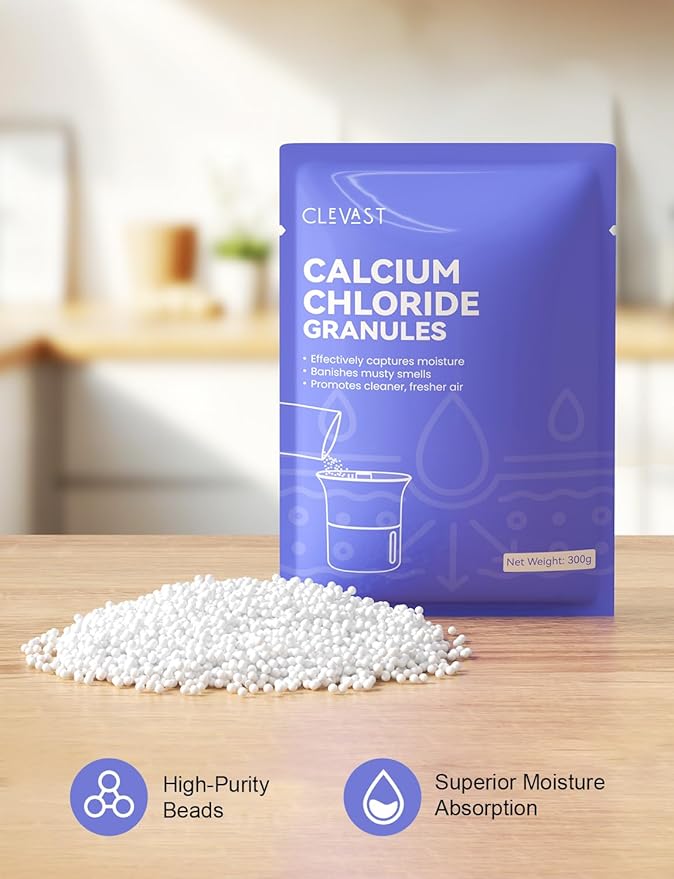 CLEVAST Refill Bag Suitable for All Brands, 8 Packs, 6.3 lb, Moisture Absorbers Refillable Beads, 12.5OZ/Pack, Unscented