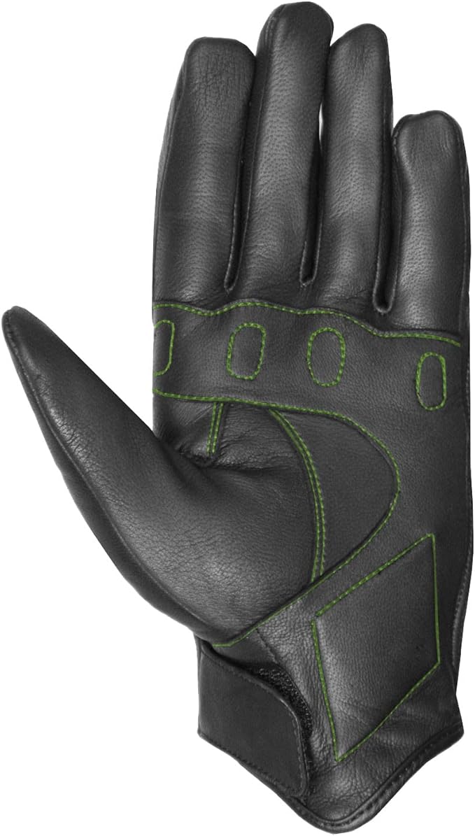 Jackets 4 Bikes Motorcycle Gloves - Premium Leather for Men Women, Touchscreen, Non-Slip, Motorbike Cruiser Street Biker Protector Glove