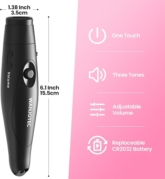 Electronic Whistle Set of 3, 3 Adjustable Tones, Maximum Volume 130dB Handheld Emergency Whistle for Referees, Sports, Outdoor Sports Whistle with Lanyard