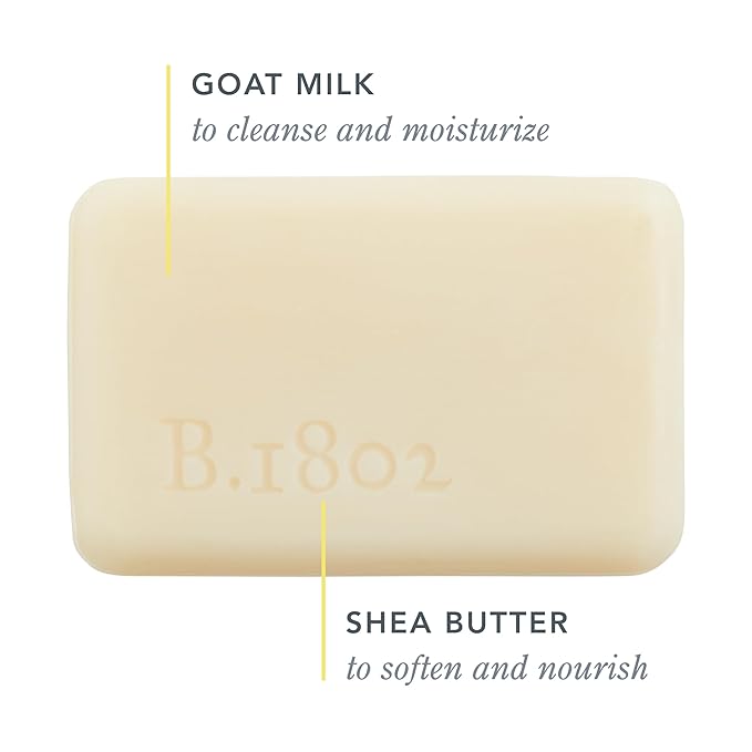 Beekman 1802 Glacial Mint & Eucalyptus Goat Milk Soap - Scented - 3.5 oz - Cleanses, Nourishes & Hydrates - Certified Microbiome Friendly - No Irritation - Good for Sensitive Skin