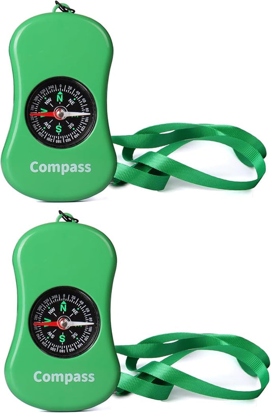 Kids Explorer Kit Compass Toy | Essential Outdoor Adventure Gear (Compass & Whistle Included) | Develops Sense of Direction, Gift for Boys & Girls