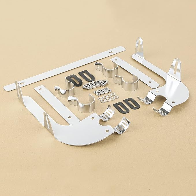 Green-L 39mm Windshield Bracket Fit for Harley Dyna Chrome Windscreen Mount Support