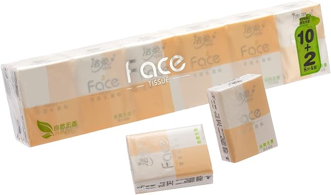 4-Ply Pocket Tissues,White Facial Tissue,84 Packs