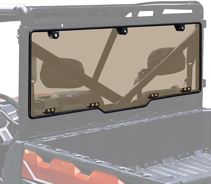 StarknightMT Ranger 1000 Rear Window, Tinted Back Window Rear Windshield Compatible with Polaris Ranger 1000/ XP 1000/ Crew 2017-2025 Ranger XP 900/ Crew 2013-2019 Heavy Duty