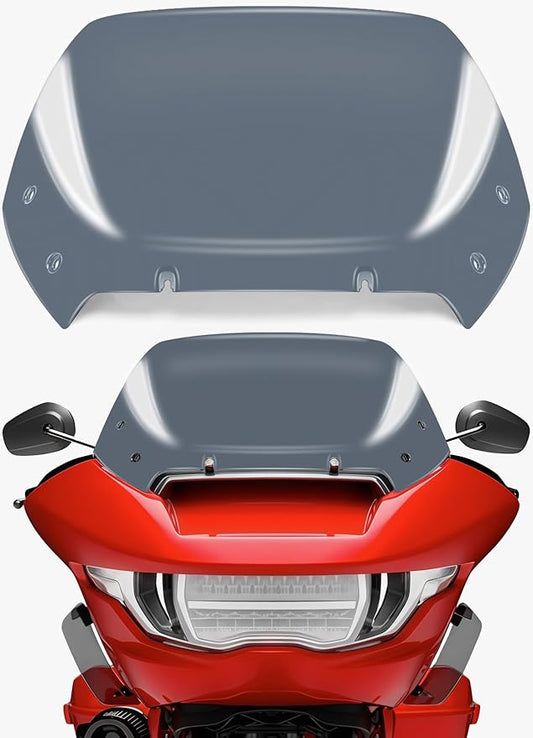10" Wave Windshield Windscreen Wind Splitter Compatible with Harley Davidson Touring CVO Road Glide FLTRXSE 2023-up,CVO Road Glide ST FLTRXSTSE 2024-up,Road Glide FLTRX 2024-up (Tint)