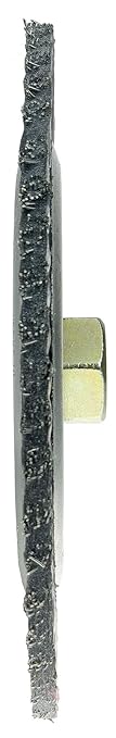Weiler 35600 6-7/8" Polyflex Encapculated Stringer Bead Wheel, 0.20" Steel Fill, 5/8"-11 UNC, Made in the USA (Pack of 10)