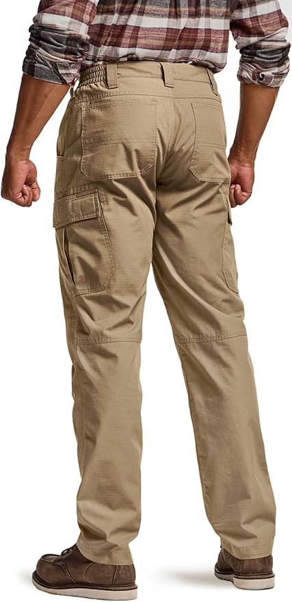 CQR Men's Winter Tactical Cargo Pants, Thermal Fleece Lined Outdoor Snow Ski Hiking Work