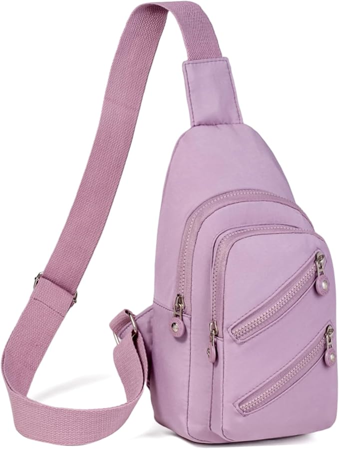Crossbody Small Sling Backpack Sling Bag for Women, Chest Bag Daypack Fanny Packs Cross Body Bag for Hiking Traveling Outdoors