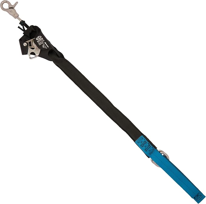 Weaver Arborist Nylon Foot Ascender Tree Climbing Sling, Regular, HAAS Velox Rope Ascender System, Zero Setup, Durable Arborist Gear (Black/Blue)