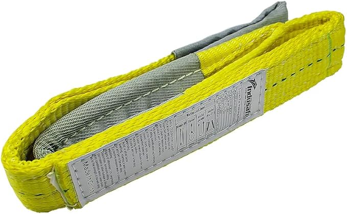 Lift Sling Straps 3ft Flat Web Sling 6200lbs Capacity Lifting Straps Tree Saver Recovery Strap