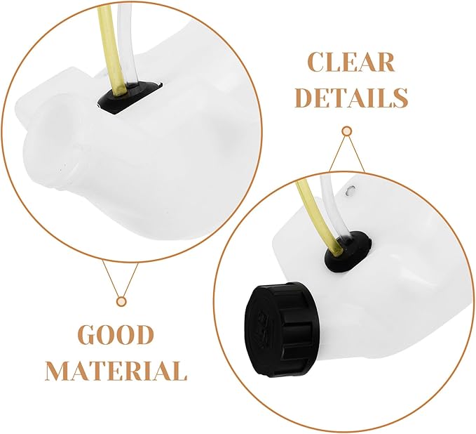 Thick Plastic Mower Petrol Tank Gas Tank Accessory for Lawn Mower Engine Large Capacity Replacement Part Compatible with Garden Trimmers and Brush Cutters