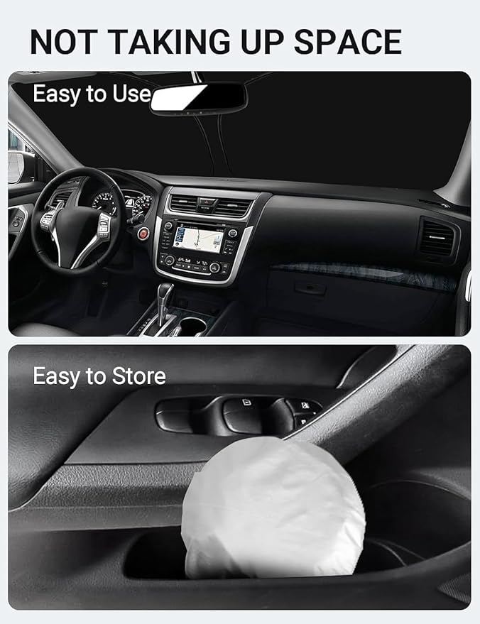 Proadsy Custom Fit Nissan Altima 2013-2018 Windshield Sun Shade 4-Layer Foldable Front Sunshade Protector Sun Visor Blocks UV Rays Keep Car Cooler