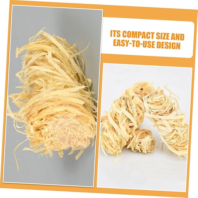 Generic 12Pcs Natural Wax Wood Fire Starters Quick Ignition Camping Fire Accessories for Outdoor Grills Stoves Hiking Fishing Survival Kits