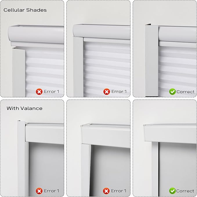 100% Blackout PVC Light Blocking Strip for Window Shades and Blinds Both Sides Tracks for Blackout Shades Easy to Install for BedroomGreat for Bedroom Nursery (L-Shaped Custom 2pcs, 59"-115")