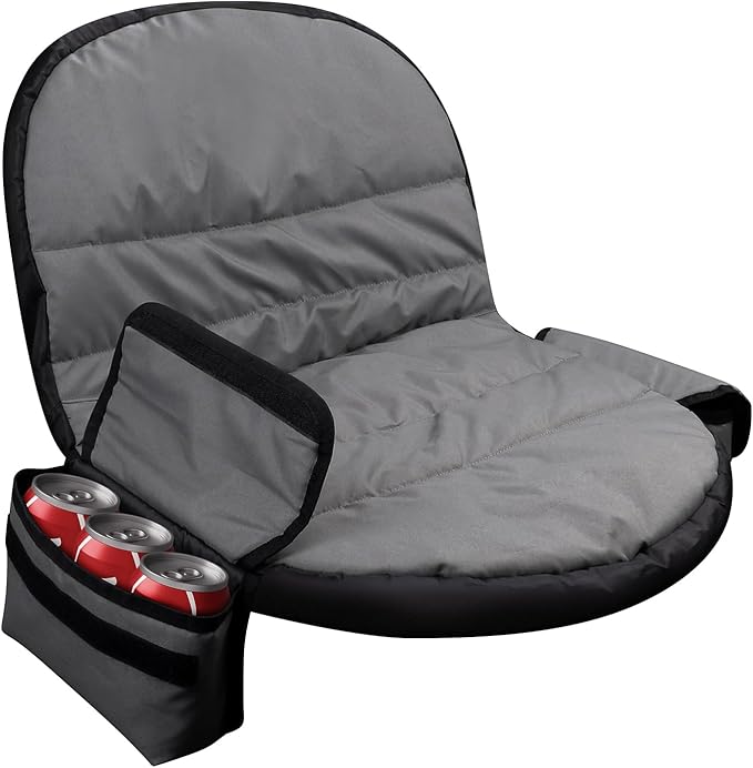 Lawn Tractor Seat Cover with Pocket, Compatible with John Deere, Cub Cadet, Craftsman, Kubota, Husqvarna, Fit for Seat Back Heights of 12.5-14 Inches
