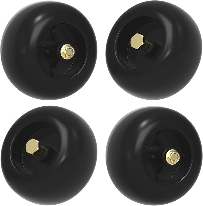 Mower Deck Wheels Fit for Craftsman Husq Cub JD Lawn Mower Tractor Replace for 753-04856A Deck Rollers Gauge Wheel for 54" 48" Deck 4 Set