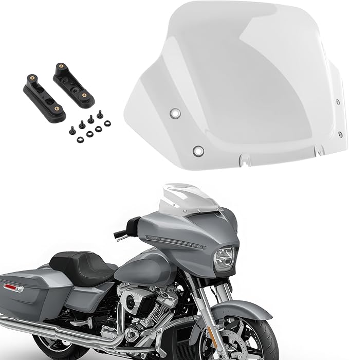 14" Windshield for Harley Street Glide CVO FLHXSE 2023-2024 Wind Shield Windscreen Air Deflector Compatible for Harley Street Glide CVO 2024 (Clear)