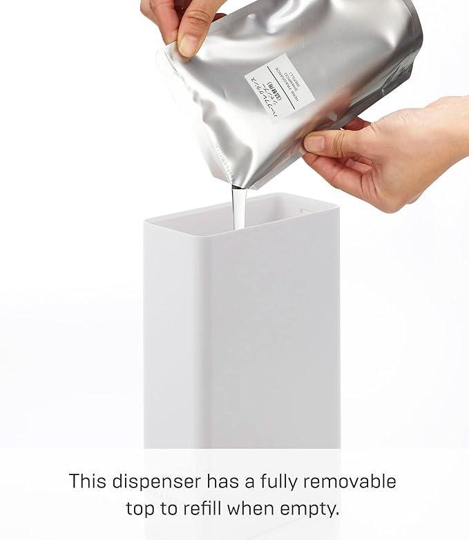 YAMAZAKI Home Tower Shower Dispenser - Contemporary Bottle Pump - Body Soap - Abs Plastic - 24 Fluid Oz., 700 Ml