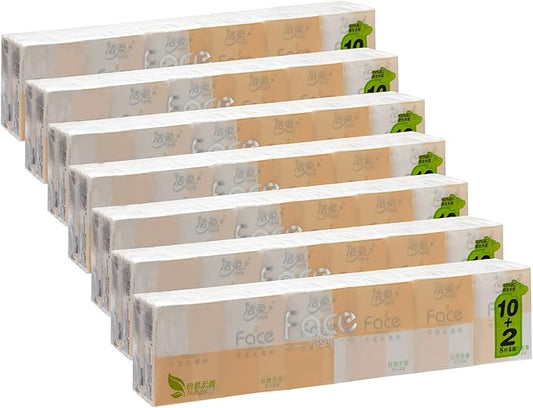 4-Ply Pocket Tissues,White Facial Tissue,84 Packs
