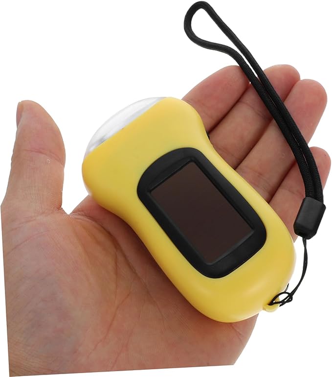 Solar Powered Hand Crank Flashlight Portable Rechargeable LED Emergency Light for Camping Hiking Outdoor Use Bright Multipurpose Lantern