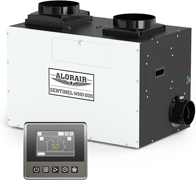 ALORAIR Whole House Dehumidifier, 165 PPD Commercial Grade Whole Home Dehumidifiers for Home, Garages, Water Damage Restoration, 4500 Sq.Ft dehumidifiers for Crawl Space