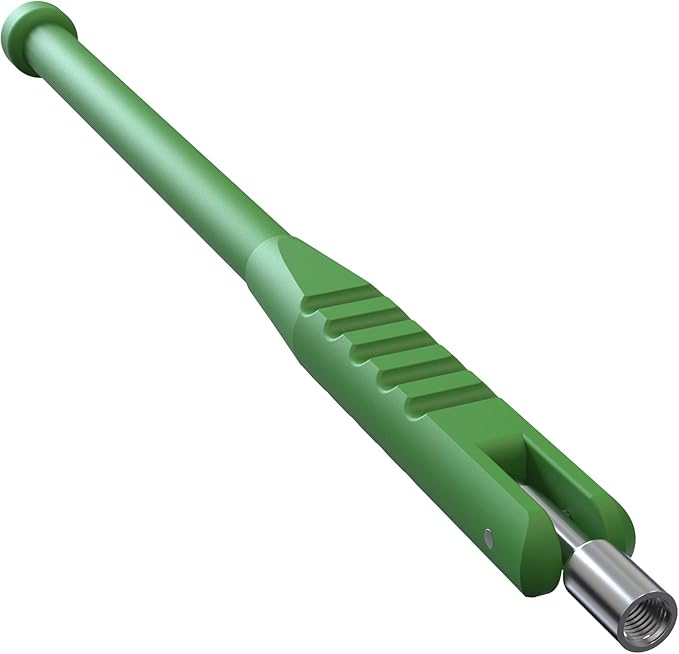 BASIKER Tire Valve Stem Puller Tool No Scratch with Valve Core Tool Green Perfect Replacement for Universial car Valve Stem Extenders Straight Metal Dual Wheel Valve Stem Extension Adapter