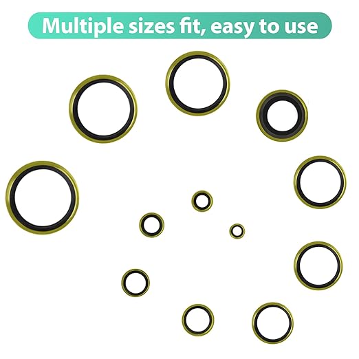 378 Pcs NBR Metal Bonded Sealing Washer Assortment Kit M6 M8 M10 M12 M14 M16 M18 M20 M22 M24 M27 M30 Automotive Self-Centred Seal Gasket Repair Set