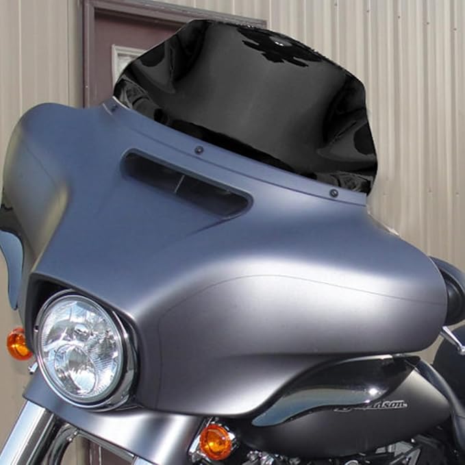 9" Windshield Windscreen for 2014-2024 Harley Davidson Touring Street Glide Electra Glide/Ultra Limited/Tri Glide FLHT FLHX FLHXS FLHTK, Black