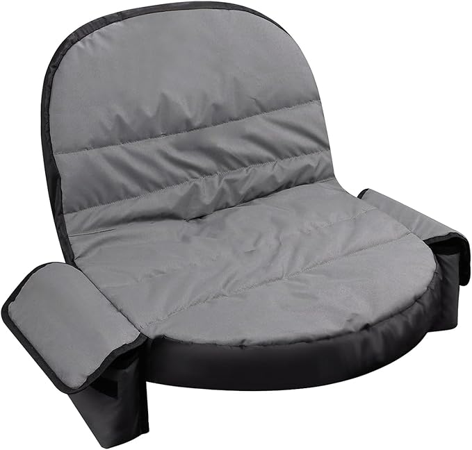 Lawn Tractor Seat Cover with Pocket, Compatible with John Deere, Cub Cadet, Craftsman, Kubota, Husqvarna, Fit for Seat Back Heights of 12.5-14 Inches