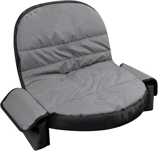 Lawn Tractor Seat Cover with Pocket, Compatible with John Deere, Cub Cadet, Craftsman, Kubota, Husqvarna, Fit for Seat Back Heights of 12.5-14 Inches