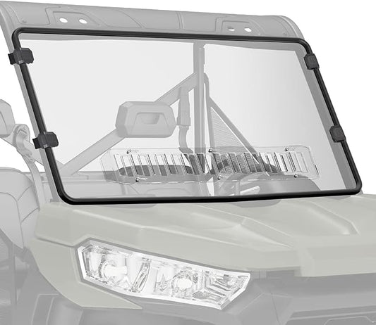 KEMIMOTO UTV Front Full Windshield SXS Front Windscreen Slide-Vent Polycarbonate Wind Screen Compatible with Can Am Defender HD 5/ 8 / 10 / MAX 2016 2017 2018 2019 2020 2021 2022 2023 2024 2025