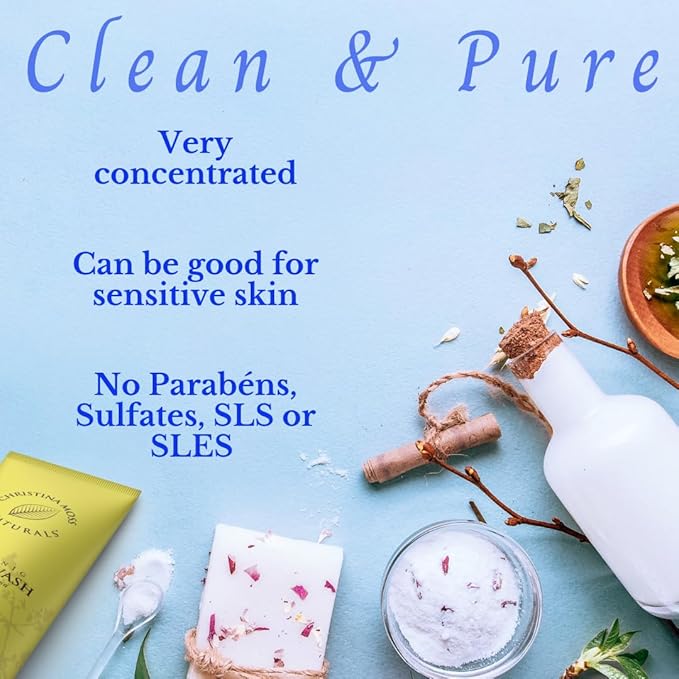Christina Moss Naturals Verbena Body Wash, Natural & Organic Ingredients, Plant-Based, No Parabens, Sulfates Free, Non-Toxic
