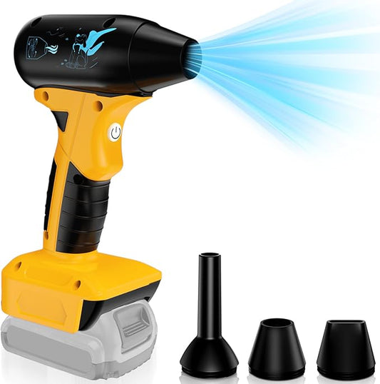 Jet Dry Blower for for Dewalt 20V Battery,130000RPM Electric Air Duster, Jet Fan Blower for Computer Key Board Cleaning,Car Drying,Camping,Outdoors(No Battery)