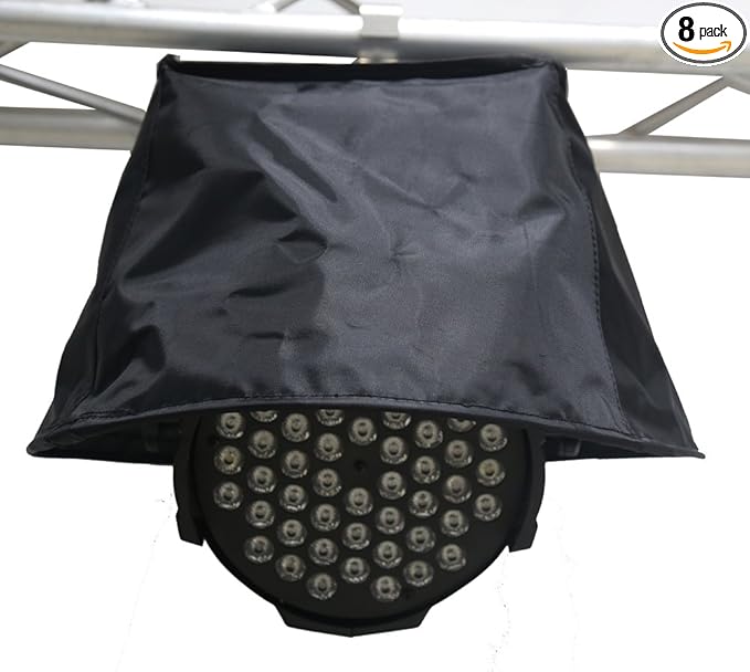 8 Packs of Stage Light Rain Cover, Led Par Waterproof Outdoor Light Shield, IP65 Led Par Stage Lights Weather Cover