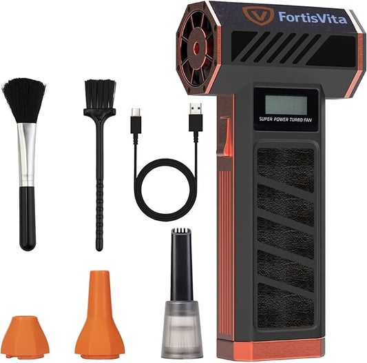 Compressed Air Duster Electric Air Duster for Cleaning Computer pc Keyboard Air Blower for Electronics Turbo Jet Blower Rechargeable mini Hand held dust Blower