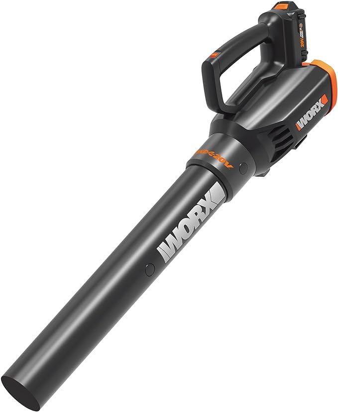 WORX WG547.9 20V Cordless Leaf Blower, Electric Blower with Turbine Fan, Blowers for Lawn Care with 2 Speed Control, Battery & Charger Not Included