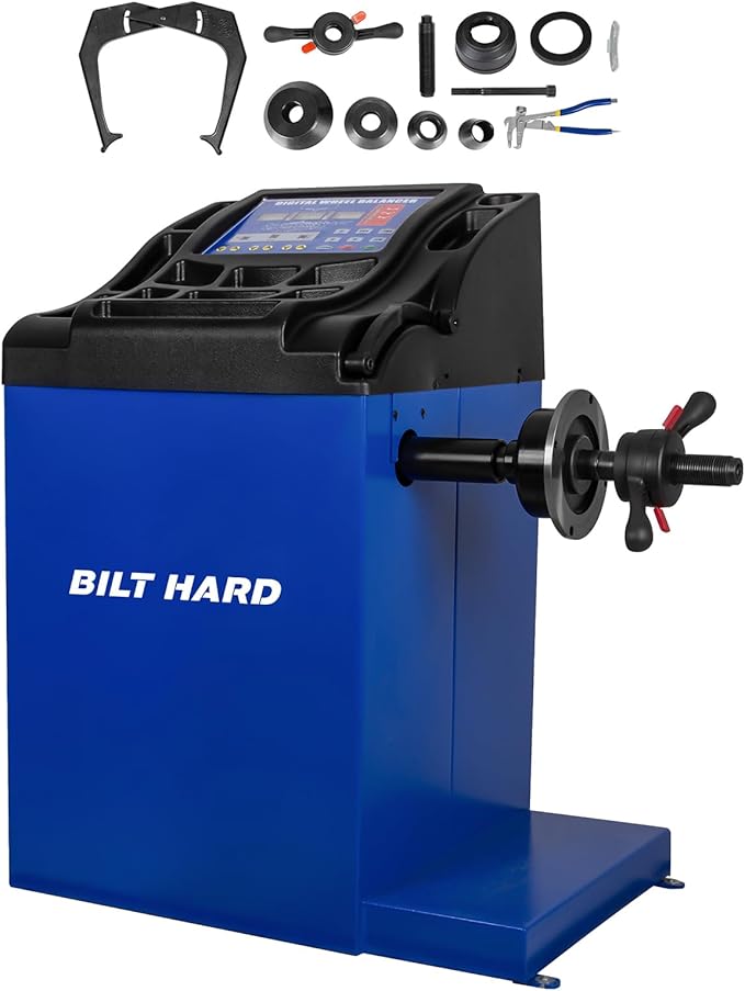 BILT HARD Tire Changer & Wheel Balancer Combo with Bead Blaster, 24" Capacity & Dual Assist Arms Wheel Changer and Tire Balancer for Auto Repair and Tire Service