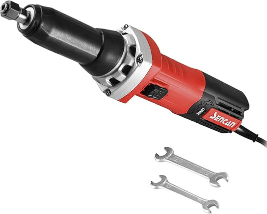 Electric Die Grinder, 1/4" Variable Speed Corded Power Die Grinder, Heavy Duty Die Grinder Tool for Metal Grinding, Polishing, Deburring, Welding Repair, 10000-33000 RPM