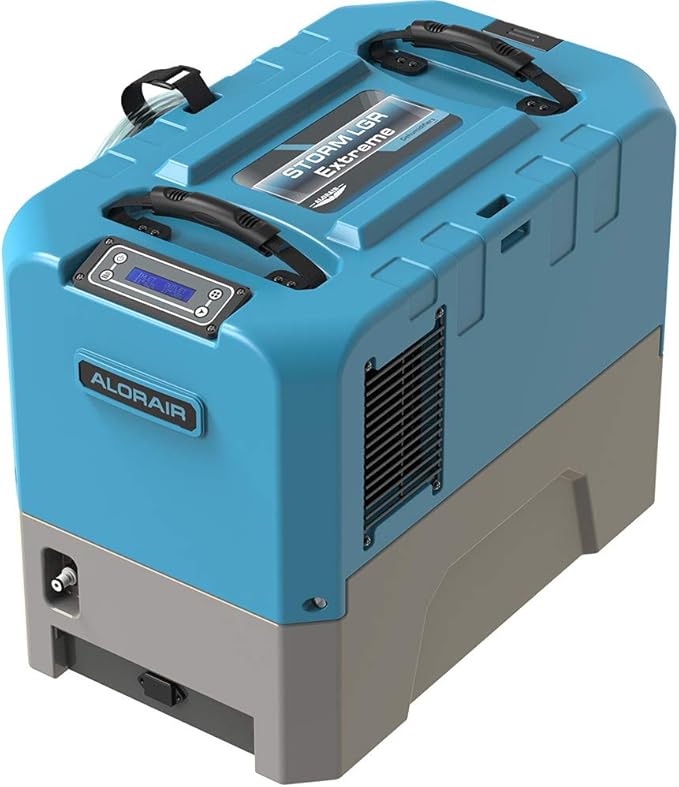 ALORAIR Commercial Dehumidifier with Pump, Up to 180 PPD (Saturation), 85 PPD at AHAM, 5 Years Limited Warranty, LGR Industrial Dehumidifier for Flood Repair, Crawlspace and Basement Drying