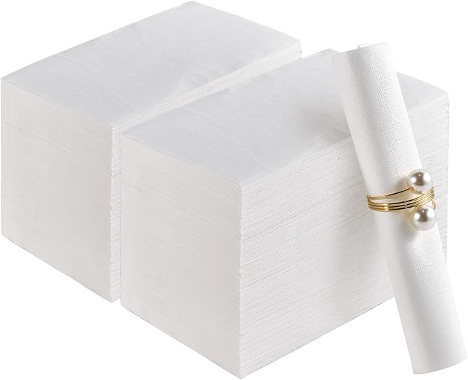 200 Pack Paper Napkins Disposable Guest Towels, Premium Quality 3-ply Dinner Napkins Soft, Absorbent Paper Hand Towels for Party or Wedding