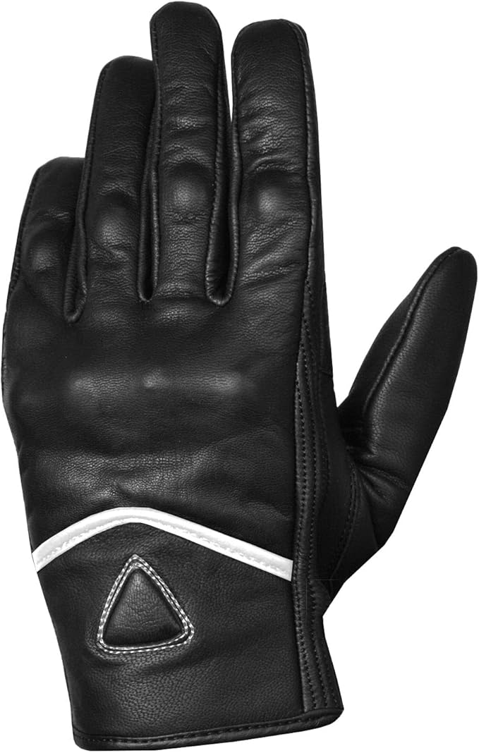 Jackets 4 Bikes Motorcycle Gloves - Premium Leather for Men Women, Touchscreen, Non-Slip, Motorbike Cruiser Street Biker Protector Glove