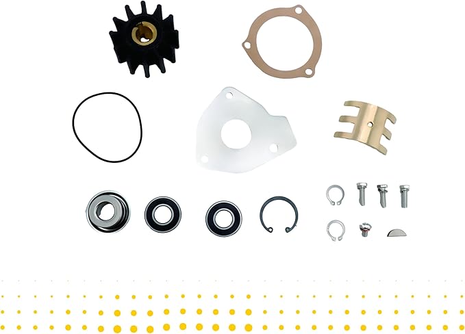 Comprehensive Rebuild Kit for Sherwood Raw Sea Water Cooling Pumps – Includes Bearings and Seals – Compatible with 4142878,G50, G5, G5-1, G7B, 3675763, 3619212, 3745511