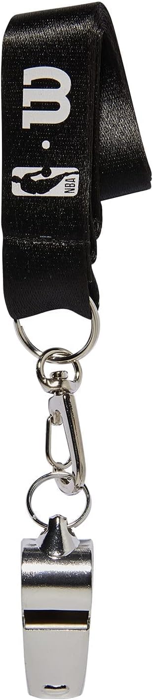 WILSON NBA Brass Basketball Whistle with Lanyard
