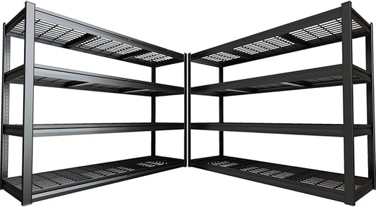 67" Wide Garage Shelving Unit, 30" D Heavy Duty Garage Storage Shelves,3500 LBS Capacity, Industrial Adjustable Shelves for Basement,Kitchen,Warehouse, 2 Pack