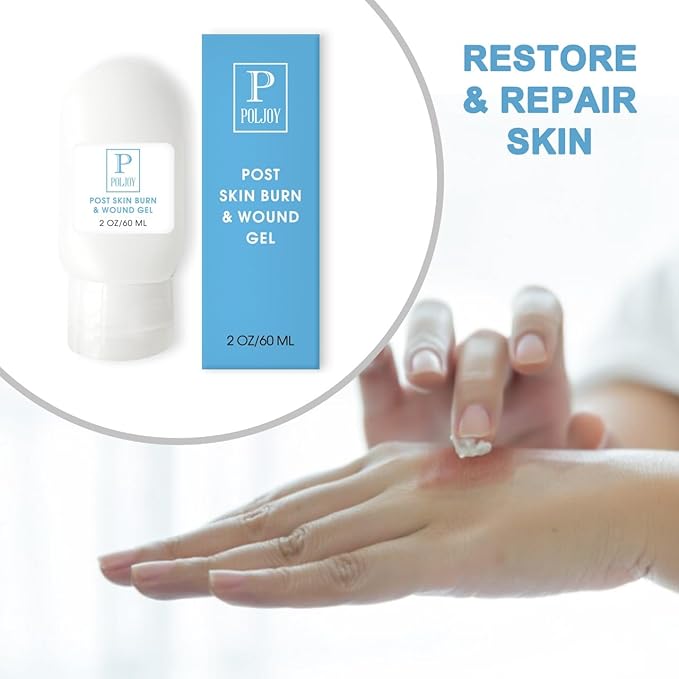 Burn Gel, Hydrogel Based Botanical Gel with Calendula, Chamomile & Aloe; Lightweight, Non-Greasy Formula for Minor Burn Skin Care - 2 oz / 60 ml, Made in USA
