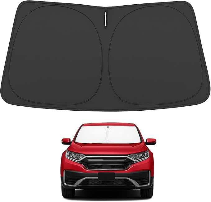 Proadsy for Honda CRV 2017-2022 Windshield Sun Shade 4-Layer Foldable Front Sunshade Protector Sun Visor Blocks UV Rays Keep Car Cooler