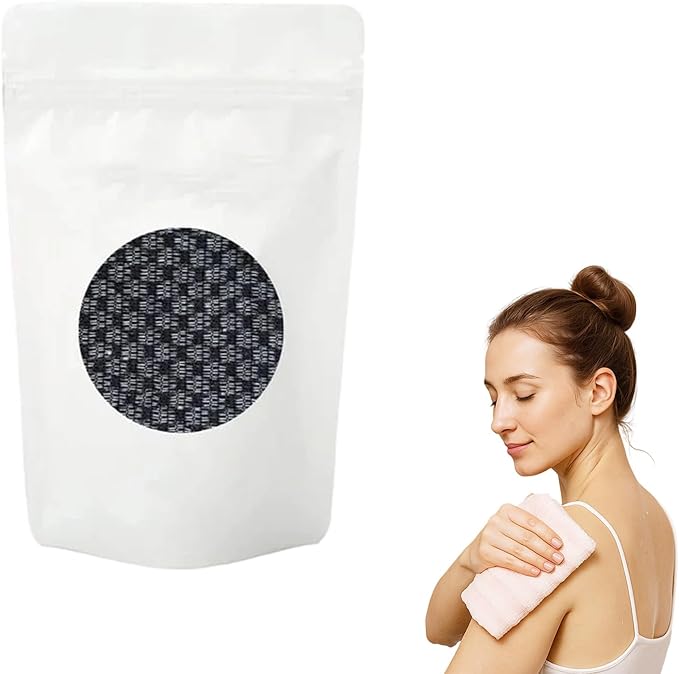 2026 New Exfoliating Shower Towel, Premium Scrub Wash Cloth for Body Face, Exfoliating Towel for Shower Travel Friendly, Quick Drying Durable and Gentle for Sensitive Skin (Black)