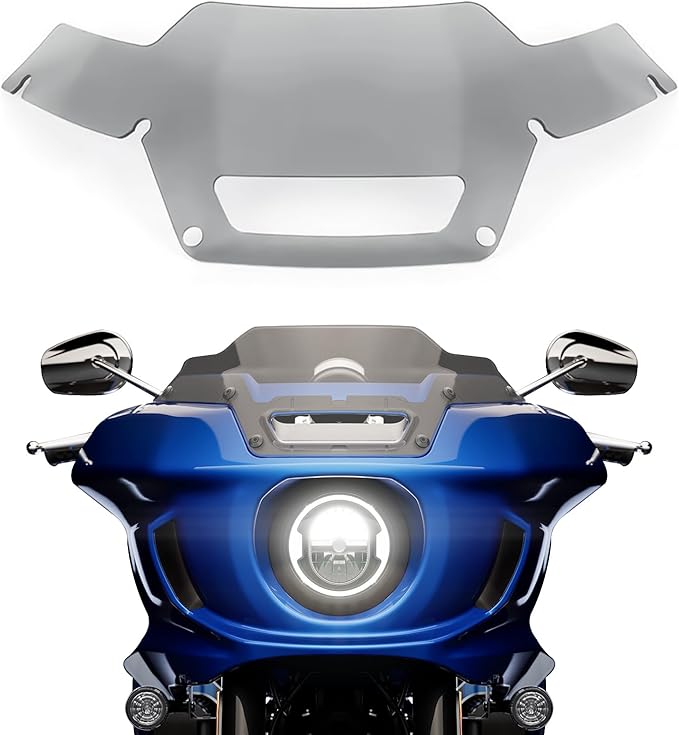 Detachable Windscreen Windshield Compatible for Harley Softail Low Rider ST FXLRST 2022-2024 ,El Diablo FXRST 2022，smoke